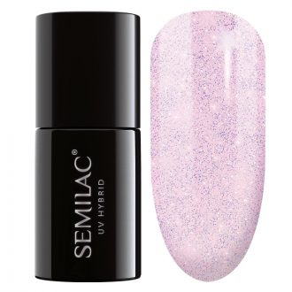 Semilac - UV-Nagellack Gellack Glitter Delicate Pink (806)